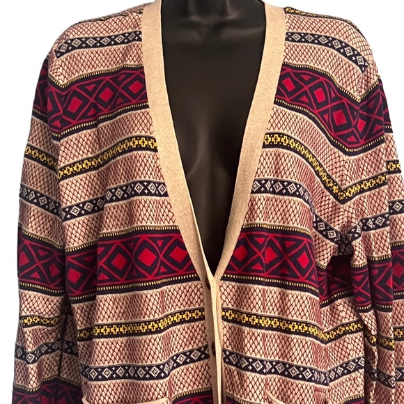 Mossimo Supply Co Light Weight Cardigan ~ Aztec Tribal Print ~ Large - Picture 3 of 6